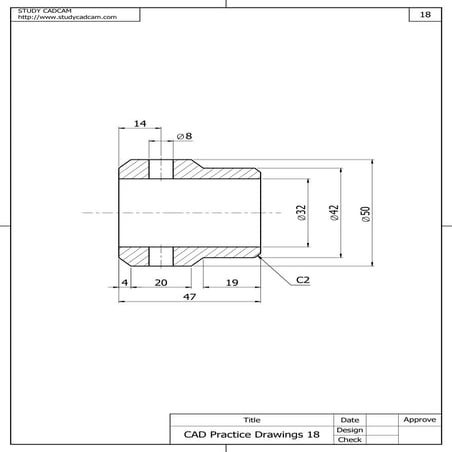 Cad practice drawings 18