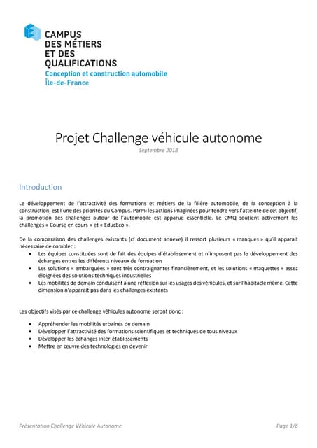 Cadrage projet challenge va