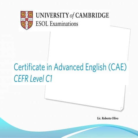 CAE Certification