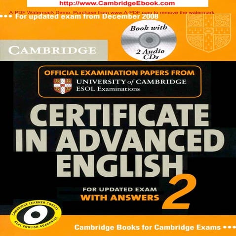 Cae   cambridge certificate in advanced english 2