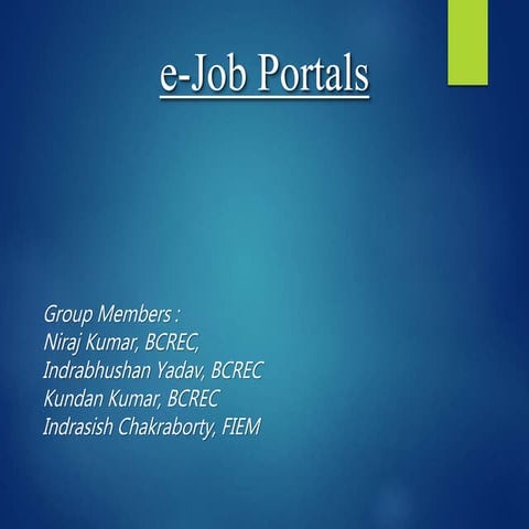 e-Job Portals