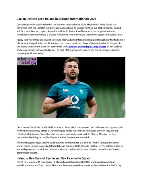 Caelan Doris to Lead Ireland in Autumn Internationals 2025.docx
