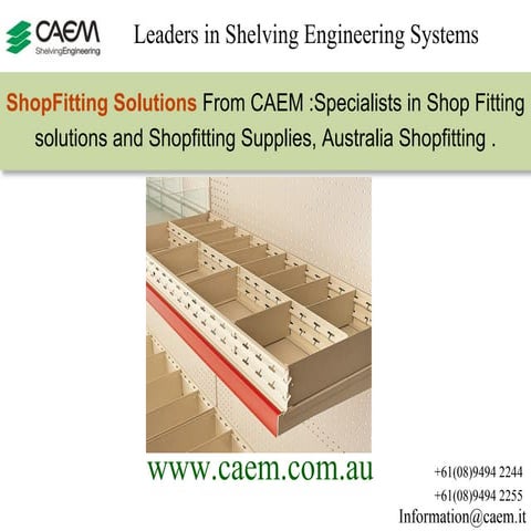 Shop Fitting solutions and Shopfitting Supplies, Australia | PPT