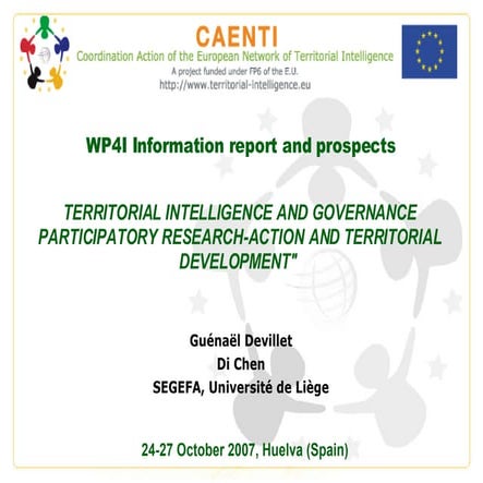 Caenti Huelva2007 Wp4i Presentation