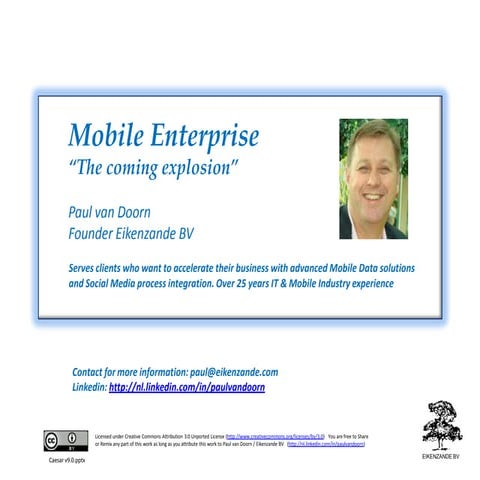 Mobile Enterprise, the coming explosion