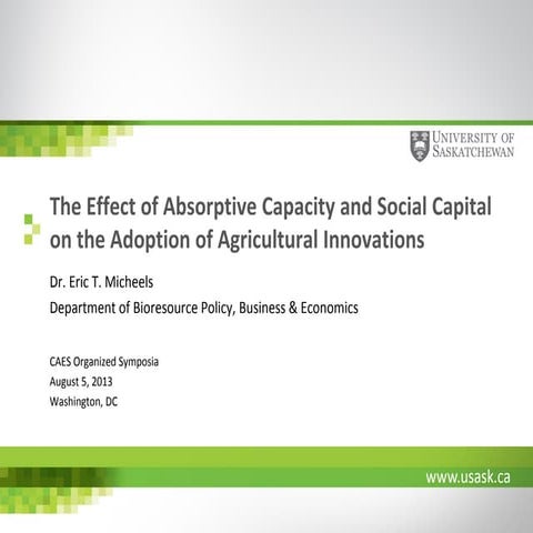 Absorptive capacity | PDF