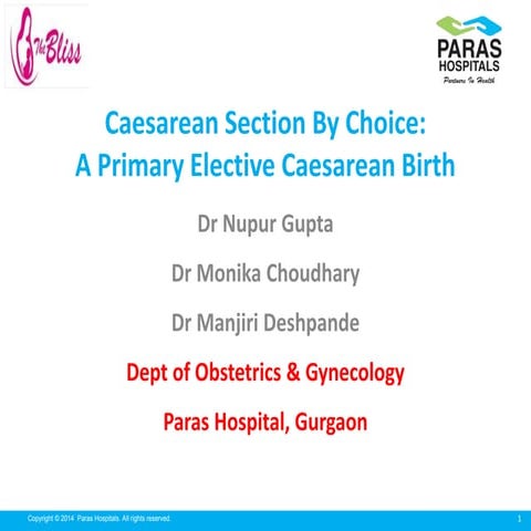 Caesarean delivery by Maternal Request (CDMR) | PPTX