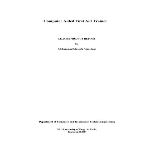 Unity3D: Computer Aided First Aid Trainer