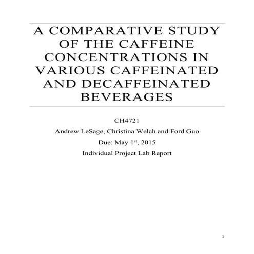 Final Lab Report-Caffeine