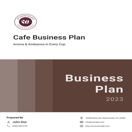Cafe Business Plan Example | PDF