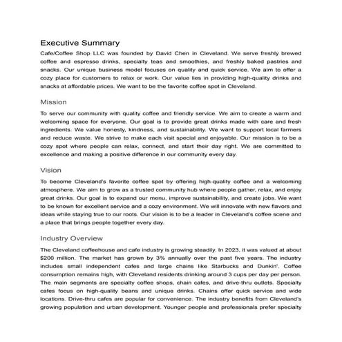 Coffee shop business plan assignment.pdf