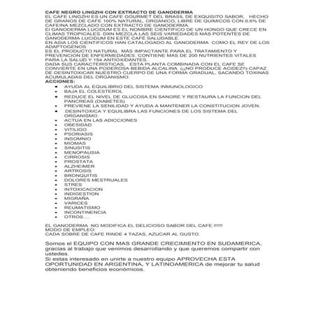 cafe saludable con ganoderma lucidum-reishi