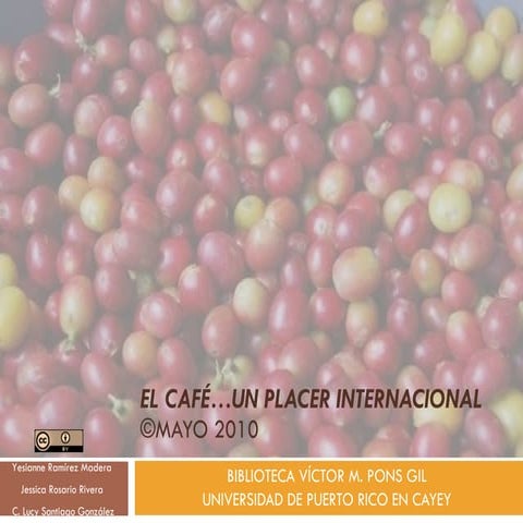 El café un placer internacional...