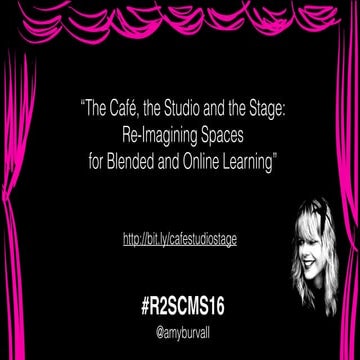 Cafe, Studio, Stage: Re-Imaginging Learning Spaces