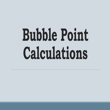 bubble point calculations (MATLAB)