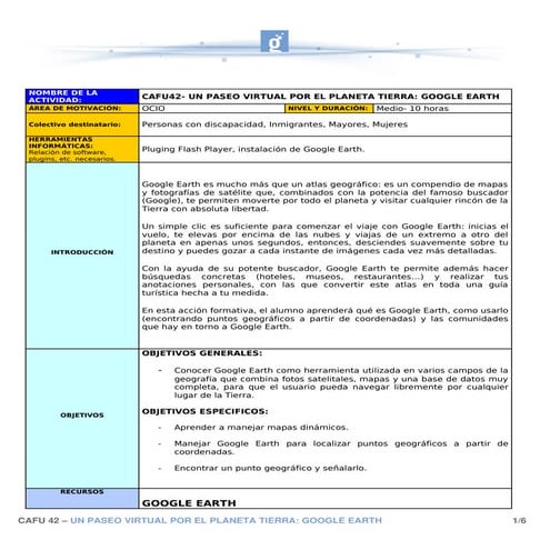 Paseo Virtual (Google Earth)