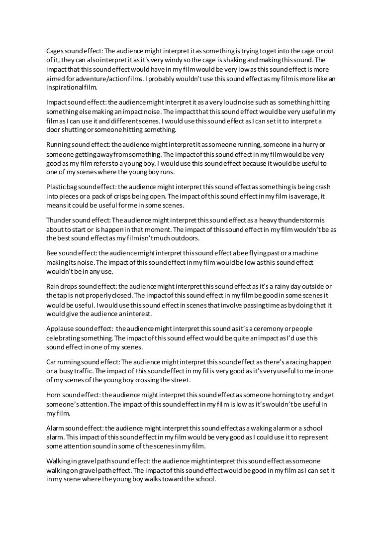 outside sound effect on Sound Effects