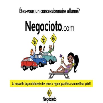 Cahier concessionnaire auto - Negocioto