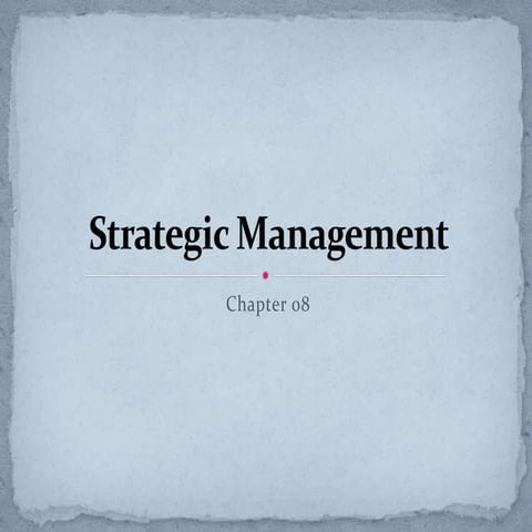Strategic Managment 