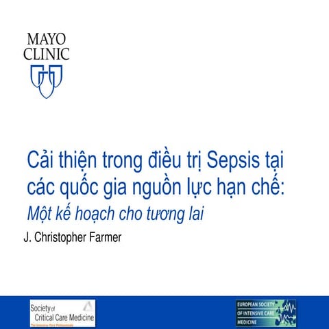 cải thiện điều trị sepsis tại các quốc gia nguồn lực hạn chế: một kế hoạch ch...