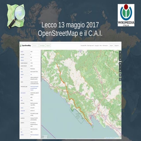 Cai2017  intervento - OpenStreetMap in montagna