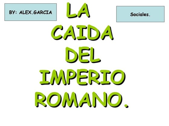 Hojas De Trabajo Sobre La Caída De Roma Roma Y La Caida Del Imperio