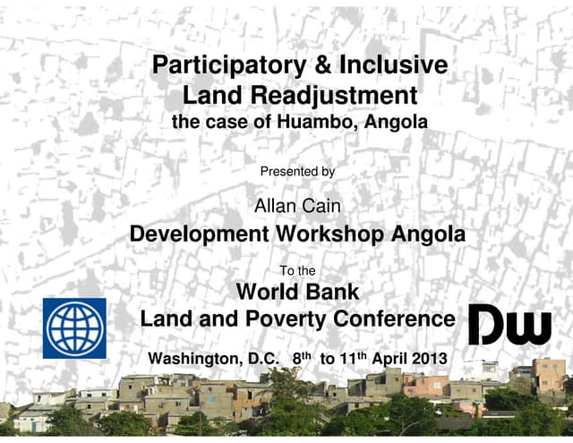 2013 World Bank Conference on Land ...