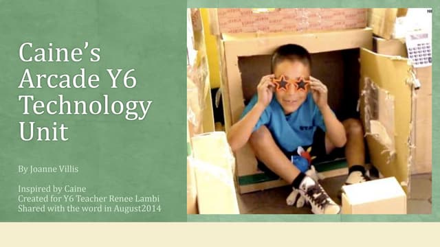 Caine's arcade technology lesson ideas for teachers