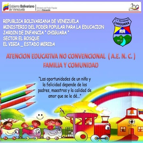 Atención Educativa No Convencional