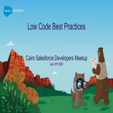 Cairo meetup low code best practices