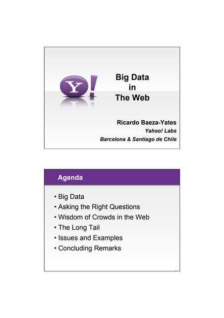 Big data in the web
