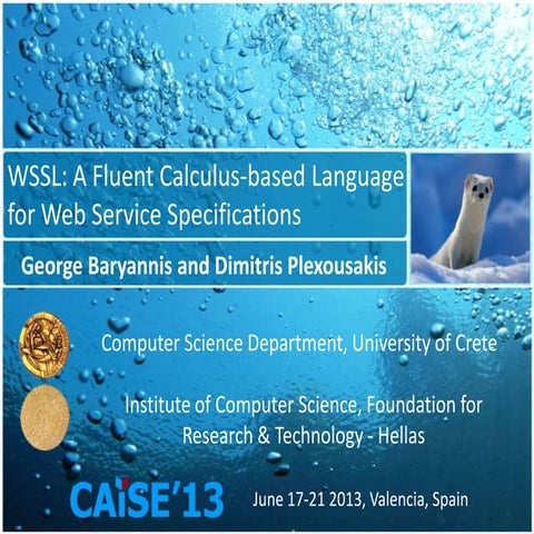 WSSL: A Fluent Calculus-based Language for Web Service Specifications