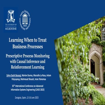 Learning When to Treat Business Processes: Prescriptive Process Monitoring wi...