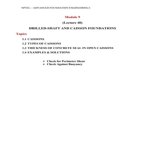 Caisson types | PDF