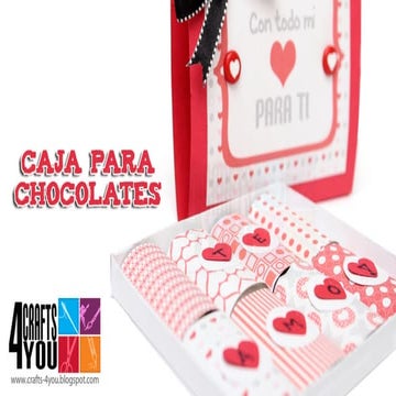 Caja chocolates scrapbook