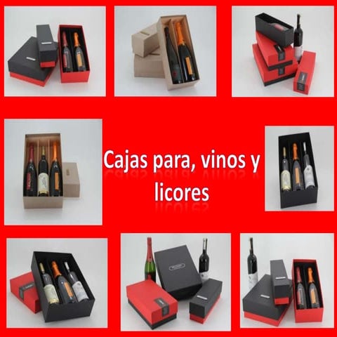 Cajas  para, vinos y licores tot red