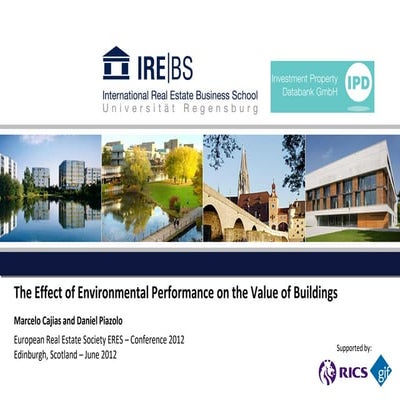 Impact of Climate Risk on Real Estate Valuation: Threat and Opportunity ...