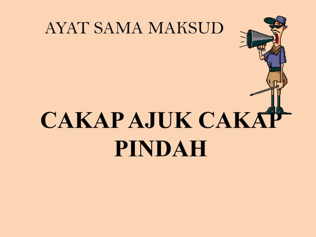 Cakap ajuk cakap pindah