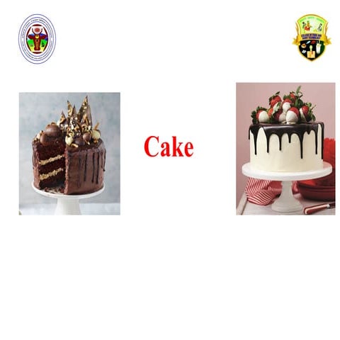 cake preperation and its types and methods of preparation | PPTX