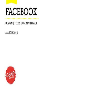 Cake: Facebook Updates 3-2012