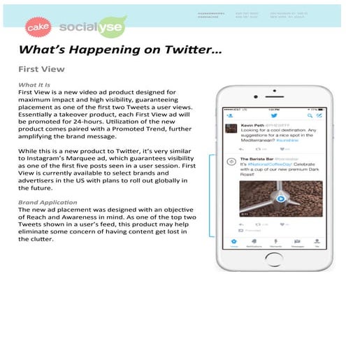 Cake & Socialyse February 2016 Twitter Updates