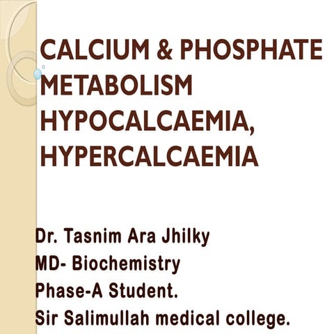 Cal. po4 by dr tasnim