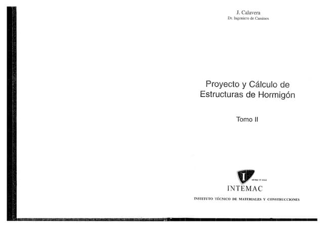 Calavera   Proyecto Y CáLculo De Estructuras De HormigóN Tomo Ii
