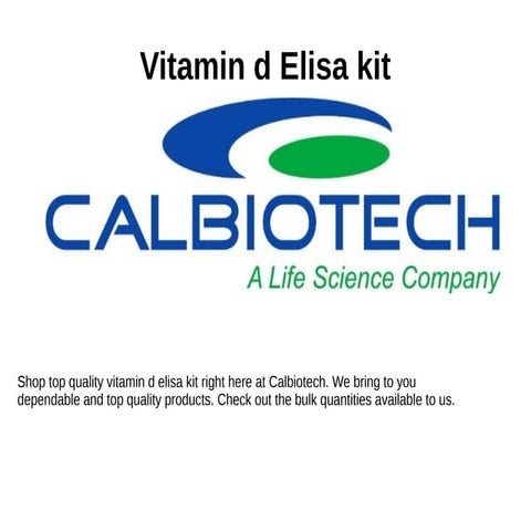 Calbiotech presentations