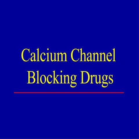 Calcium Channel Blockers