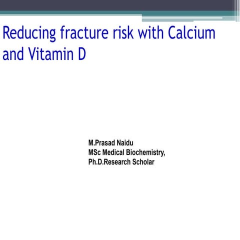 Calcium and vitamin D | PPT