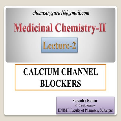 Calcium channel blockers