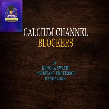 Calcium channel blockers