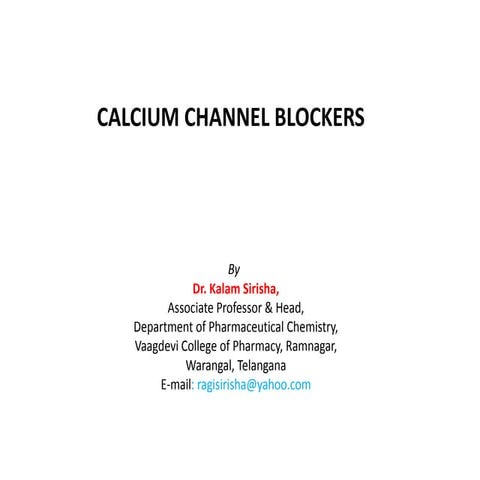 Calcium channel blockers (cc bs)