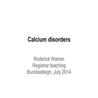 Calcium metabolism handout